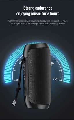 Bluetooth speaker - Muziek box - TG117 - 10 watt - Zwart — thumbnail 11