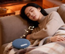 Slaapgeluidsspeaker, muziek naast het kussen, automatisch uitschakelen, lichte muziek, wit geluid, Bluetooth-verbinding met extra lange batterijduur, kussenspeaker, slaapassistent, speaker onder het kussen, geschikt voor rustige nachten — thumbnail 2