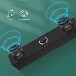 Elkuaie Bluetooth Speaker - USB Audio Subwoofer - Super Bass - 1 Stuk - Zwart — thumbnail 3