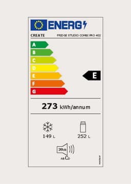 CREATE - 402L combi-koelvriescombinatie met Space Pro en Care+ - Roestvrij staal - FRIDGE STUDIO COMBI PRO 402 — thumbnail 2