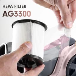AG3300 Stofzuiger Zonder Zak - Stofzuigers - Vacuum Cleaner Zakloos - Geschikt Voor Dierenharen - Sterke Zuigkracht - HEPA Filter - Compact, Licht & Krachtig - Gemakkelijk Schoon Te Maken -Beige/Bruin — thumbnail 3