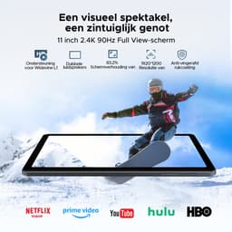 POCKAM P11 Pro - Tablet - 48 GB RAM (8+40 GB) + 128 GB ROM (2 TB/TF) - 11 inch FHD+ 90 Hz - Android 16 - 8800 mAh/18 W - T7250 - Dubbele luidsprekers - Gemini AI - Face ID - Widevine L1 - Complete accessoirebundel met toetsenbord en stylus - Grijs — thumbnail 10