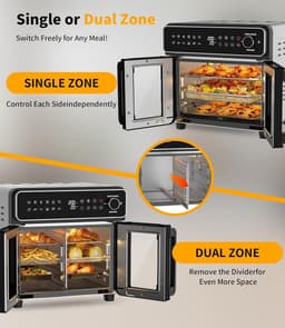 Grote Heteluchtfriteuse 23L met Mini-Oven Functie, 2600W en Touchscreen — thumbnail 3