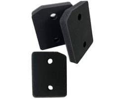 3stuks - Filter spons foam van condensor wasdroger alternatief - geschikt voor droger Miele - 207 x 157 x 30 mm - Filterpads voor wasmachines - voor Wasdrogers - Basisfilter - mat zwart
