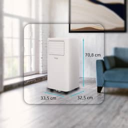 Draagbare Airconditioner 7000 BTU met Warmtepomp en Luchtontvochtiger - Hoogwaardige Koeling en Verwarming — thumbnail 3