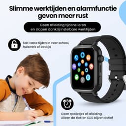 Protectly® GPS Horloge Kind Met Simkaart 4G - SOS Knop - Smartwatch Kinderen - GPS Tracker Kind - Kinder Smartwatch - Videobellen - HD Camera - Whatsapp en SMS - Elke polsmaat - Incl. Simkaart — thumbnail 9