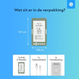 Silvergear eReader voor Kinderen 4.7 Inch - 4 GB - E-ink Scherm - EPUB en Meer - Educatief Vakantie Speelgoed - Reisspelletjes Kinderen Onderweg - E book Reader - Cadeau voor Jongens en Meisjes voor op Reis - 7, 8, 9, 10, 11, 12, 13, 14 Jaar - Groen — thumbnail 3