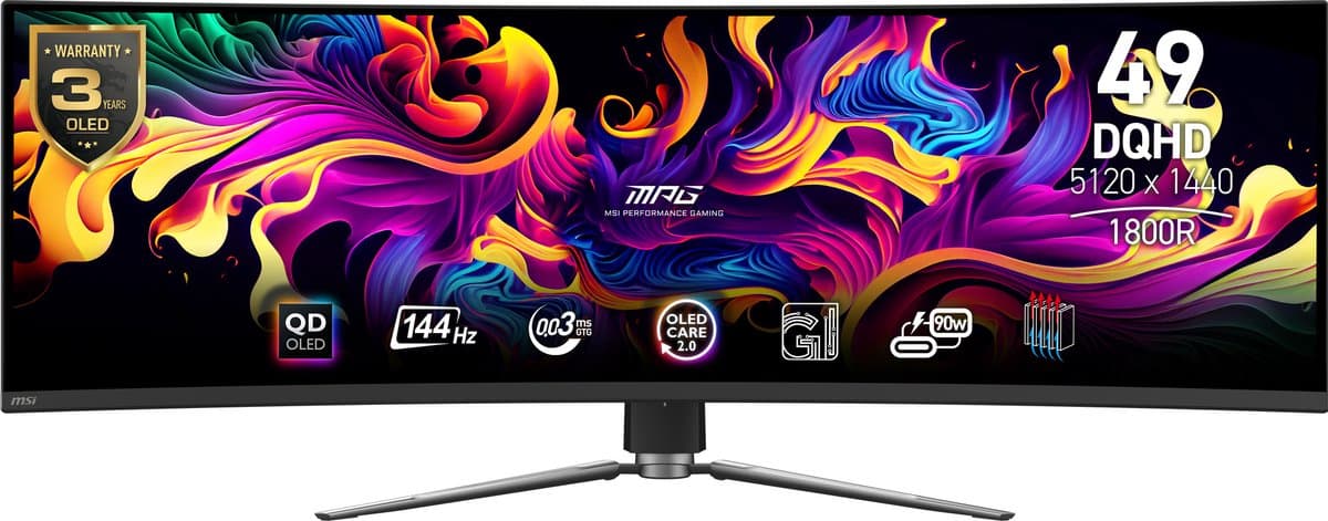 MSI MPG 491CQPDE QD-OLED 124,5cm (49) — afbeelding 1