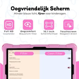 Bosstony Snelle Kids Tablet 10 inch - Ouderlijk Toezicht - 6000mAh Batterij - Android 13 - Incl Beschermpakket - Kindertablet vanaf 3 jaar — thumbnail 2
