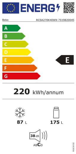 Beko RDSA240K40WN - Koel- vriescombinatie — thumbnail 10