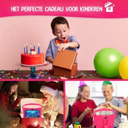 ZINLY® Kindertablet - Tablet - 7 inch - Android 10.0 - Langdurig gebruik - Kids Proof - Kinder tablet voor kinderen vanaf 3 jaar Incl beschermhoes & Ouderlijk Toezicht App - Roze — thumbnail 4