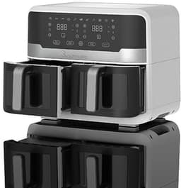 Digitale Dubbele Airfryer - 9 Liter - Tijd- en Temperatuurcontrole - Smartphone Bediening — thumbnail 4
