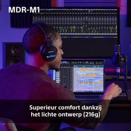Sony MDR-M1 - Studio koptelefoon met gesloten achterkant - Zwart — thumbnail 5