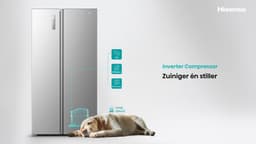 Hisense RS3P558NEID - Amerikaanse koelkast - No-Frost - 178 cm hoog - 544 liter - Energielabel D - Invriesvermogen 12 kg/24u - Geluidsniveau 37 dB - LED Display - SuperCool - FastFreeze - Deuralarm - Inverter Compressor - Multi Airflow — thumbnail 18