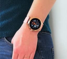 Belesy® SMART - Smartwatch Dames - Smartwatch Heren - Horloge - Stappenteller - 1.3 inch - Kleurenscherm - Full Touch - Bluetooth Bellen - Goud - Roze - Siliconen - Moederdag — thumbnail 7