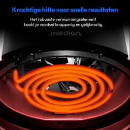 MEDION L Airfryer P40 - 4,7 L - 1500 W - 8 programma’s - Wit — thumbnail 5