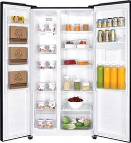 Exquisit SBS239-WS-EB - 5 Jaar garantie - Amerikaanse Koelkast - Waterdispenser - Display - 442 Liter - Zwart — thumbnail 8