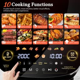 Taylor Swoden Airfryer XXL 8L met Kijkvenster – Heteluchtfriteuse Grote Capaciteit — thumbnail 3