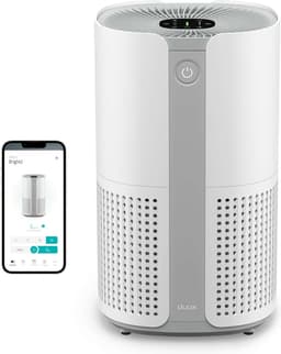 Duux Bright 2 Smart Luchtreiniger - 210 CADR geschikt voor 42m² - Air Purifier met Luchtkwaliteitsindicator en Ionisator - Wit — thumbnail 1