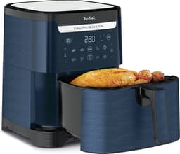 Tefal Easy Fry & Grill EY8014 XXL 6,5L - 2-in-1 Heteluchtfriteuse met Uitneembare Verdeler - Blauw Airfryer met 8 Automatische Kookprogramma's - Beste Grote Airfryer van Tefal - Digitaal Display - Extreem stil - Koken Zonder Olie - Anti Aanbaklaag — thumbnail 1