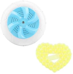 Mini ultrasone turbine wasmachine, draagbare wasmachine, multifunctionele reiswasmachine, wasmachinereiniger voor kleding, fruit en groenten (blauw) — thumbnail 4