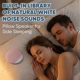 Pillow Speaker, 2026 Nieuwe Bluetooth Kussenluidspreker, Mini Botgeleiding Slaaphulp Met Stereo Bas En Witte Ruis, Ultra-Dunne Stereo Bas, Voor Volwassen Gespecialiseerde Slaapoordopjes, Blauw — thumbnail 4