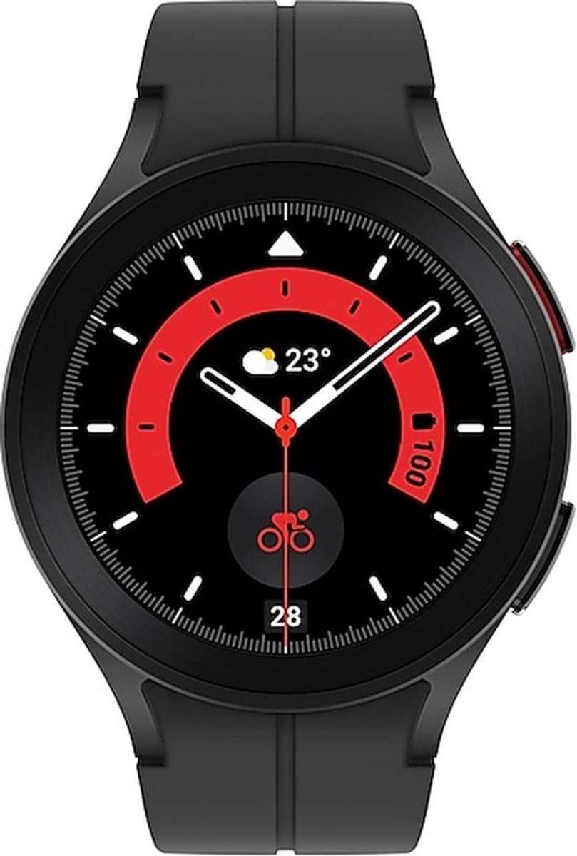 Samsung Galaxy Watch5 Pro - LTE/5G - Smartwatch heren en dames - 45 mm - Black — afbeelding 1
