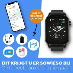 Weewise WS81 - GPS-horloge voor senioren - Valdetectie - SOS knop - GPS Tracker - GPS Horloge Ouderen - Alarm Horloge - SOS Horloge - Valdetectie - Alzheimer - Dementie - Alarmknop - Videobellen - Inclusief Simkaart & App — thumbnail 6