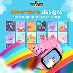 TeddiQ Playwatch - Kinder Smartwatch - Kinderhorloge - Roze - 31 educatieve games - Smartwatch Kind - HD Scherm — thumbnail 11