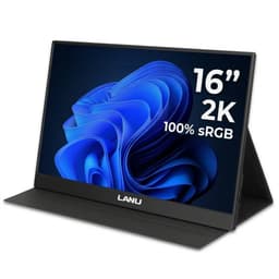 Portable Monitor Flex 16" - 2K Resolutie - 100% sRGB - Ingebouwde Speakers - Draagbare Monitor voor Laptop - USB-C & HDMI - IPS Display - Plug & Play — thumbnail 1