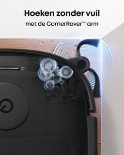 eufy Robotstofzuiger Omni E25, HydroJet dweilsysteem, 20.000 Pa zuigkracht, DuoSpiral borstels die ontklitten, CornerRover arm voor het schoonmaken van hoeken, alles-in-één station, voor gezinnen met huisdieren en kinderen. — thumbnail 6