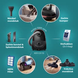 Philips 5000-serie TriActive XD5123/10 - Stofzuiger met zak — thumbnail 5
