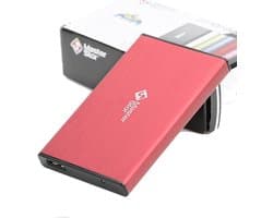 Externe Harde Schijf - Draagbare Opslag - Bestanden Overzetten - Snelle USB 3.0 - 25 Inch - Rood