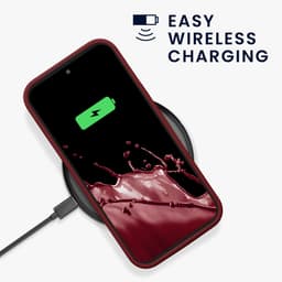kwmobile telefoonhoesje geschikt voor Google Pixel 9a - Hoesje met siliconen coating - Smartphone case in wijnrood — thumbnail 2