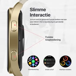 Otiume Zenith GTX05 – Smartwatch – 45mm Amoled Display – GPS – Bluetooth bellen – Goud — thumbnail 10