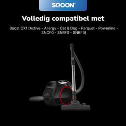 SQOON® 3-delige filterset geschikt voor Miele Boost CX1 - Model 11639240, SF-HY 60 en 11639250, CX-FSF | HEPA Stofbakfilter + HEPA uitblaasfilter — thumbnail 2