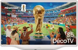 Hisense 32S5Q SmartTV - 32 inch - DécoTV - Hi-QLED Colour - Art-Inspired Design - Gallery Mode - Art Gallery - Dolby Atmos - FHD Resolution - High Contrast - Versitile Fit - Fluid Central Stand — thumbnail 1