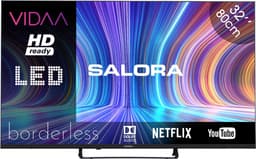Salora 32HV210 VIDAA Smart HD TV 81 cm Zwart — thumbnail 1