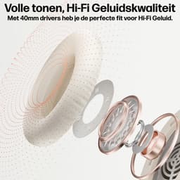Over Ear Koptelefoon Draadloos - Draadloze Headset met Microfoon - Bluetooth 5.3 - 60 Uur Batterij - Inklapbaar - ENC Kristalheldere Gesprekken - Bluetooth Headset - Zwart — thumbnail 7