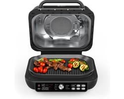Ninja Foodi AG651EU Pro - Multifunctionele Grill en Airfryer - 7 Kookfuncties - Inclusief Extra Plancha Grillplaat en Braadthermometer