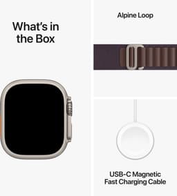 Apple Watch Ultra 2 GPS Cellular - 49mm - Titanium Case with Indigo Alpine Loop - Large — thumbnail 4