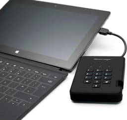 iStorage diskAshur2 SSD - externe harde schijf - 4 TB - SSD - Cijfercode - Zwart — thumbnail 5