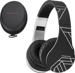 PowerLocus P1 Bluetooth Koptelefoon – Draadloos – Over Ear – Met Microfoon – Inklapbaar - incl. Hoes – Zwart/Zilver — thumbnail 1