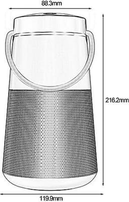 HOPESTAR H33  Goud draagbare draadloze Bluetooth-luidspreker FM-zender Powerbank — thumbnail 13
