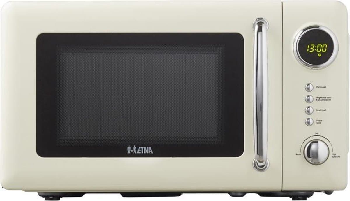ETNA SMV620BEI Retro Magnetron - 20 liter - Compact, Stijlvol en Efficiënt met 12 Automatische Programma's — afbeelding 1