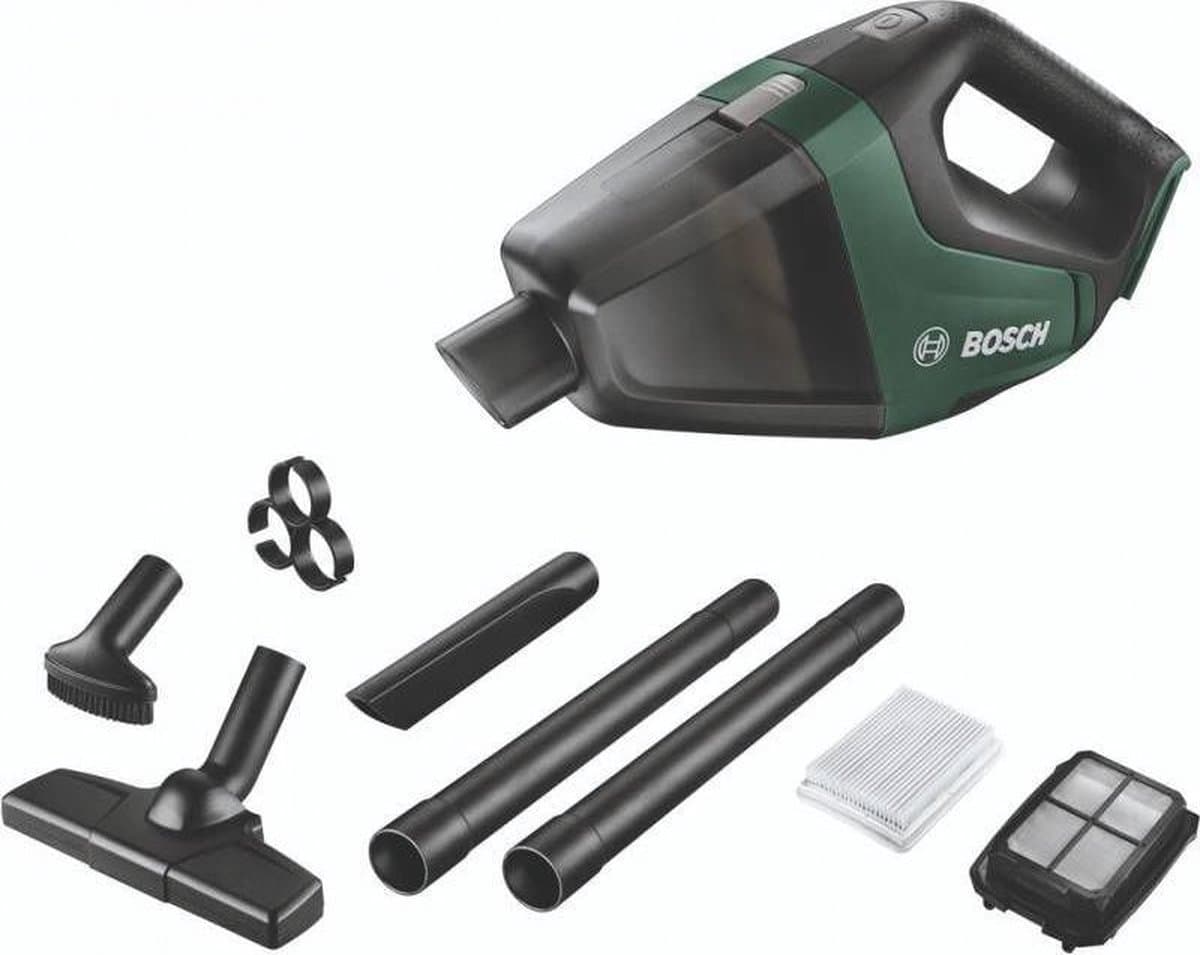 Bosch UniversalVac 18 Accuhandstofzuiger - Lichgroen model - Incl. uitgebreide accessoireset - Losse body (geleverd zonder 18 V accu en oplader) — afbeelding 1