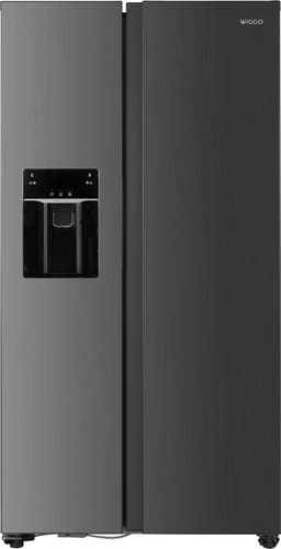 Wiggo WR-SBS18IME(X) - Amerikaanse Koelkast - No Frost - Water- en ijsdispenser - Met Display - Super Freeze - 513 Liter - 5 jaar garantie - Roestrvrijstaal — thumbnail 1