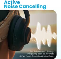 Golden Sound Draadloze Koptelefoon - Active Noise Cancelling - Ambient Mode - 60+ batterijduur - Over ear - Conversation mode - Koptelefoon bluetooth - Hybrid ANC tot 40dB - Koptelefoons — thumbnail 3