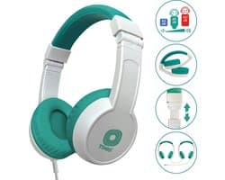TIMIO Opvouwbare Kinder-Koptelefoon, Hoofdtelefoon, Headphones | Licht, Klein, Compact | Compatibel met TIMIO Player en andere Apparaten | Volume beperkt tot 85dB | Afneembare Kabel | Muziek delen