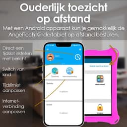 AngelTech Kindertablet XL – 3+4GB RAM - 32+64GB – Android 14 - 100%Kidsproof – Extra Groot – Vanaf 3 Jaar - Ook Voor Volwassen Gebruik - 10 Inch - Ouderlijk Toezicht – Fidgy Beschermhoes – Roze — thumbnail 14
